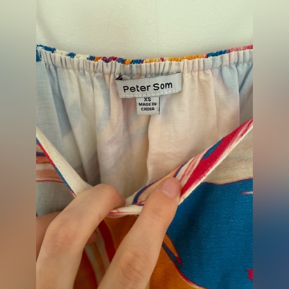 Peter Som for Anthropologie marble maxi dress size XS 100% cotton - Picture 6 of 6